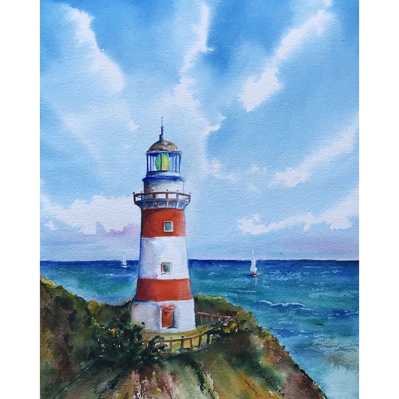 Paint By Numbers Seascapes Lighthouse – Artist By Number