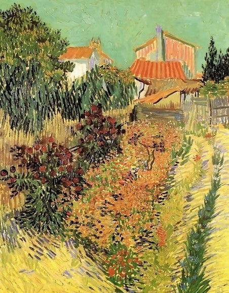 Garden Behind A House By Vincent Van Gogh Paint By Number