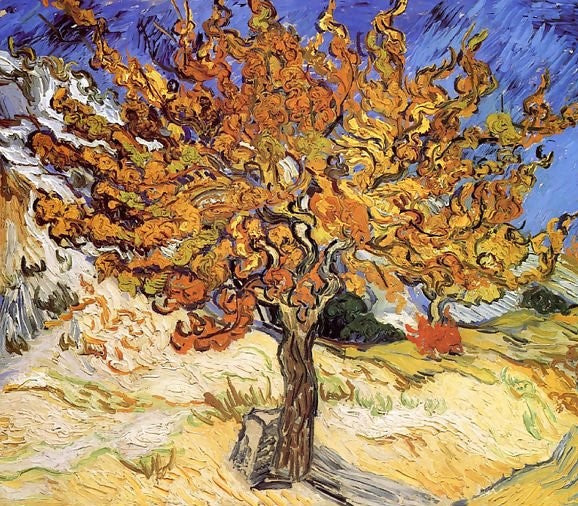 Mulberry Tree By Vincent Van Gogh Paint by Number