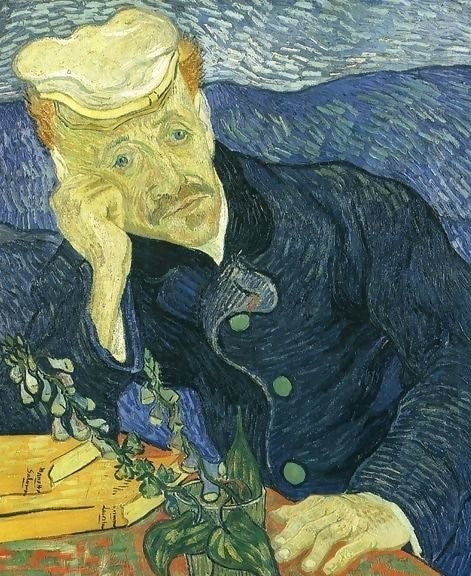 Portrait Of Doctor Gachet Ii By Vincent Van Gogh Paint by Number