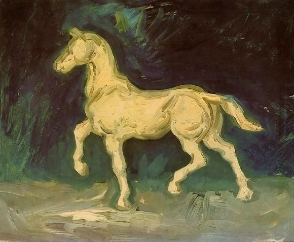 Plaster Statuette Of A Horse By Vincent Van Gogh Paint by Number