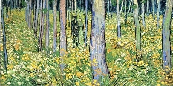 Undergrowth With Two Figures By Vincent Van Gogh Paint by Number