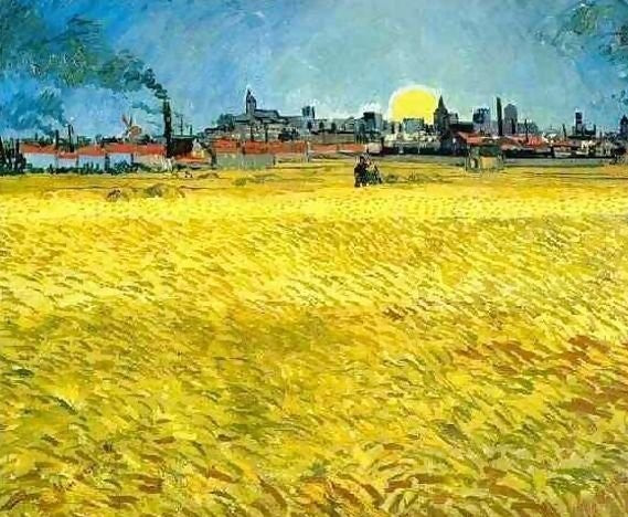 Wheat Fields Near Arles By Vincent Van Gogh Paint by Number