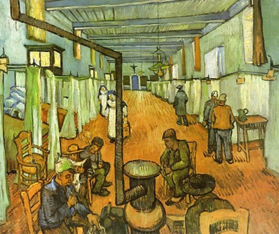 Ward In The Hospital In Arles 1889 By Vincent Van Gogh